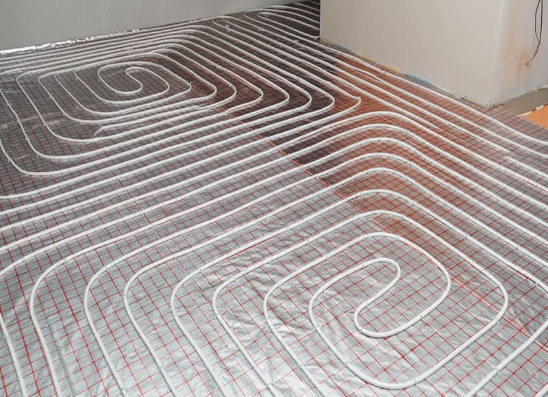 MAK underfloor heating installation