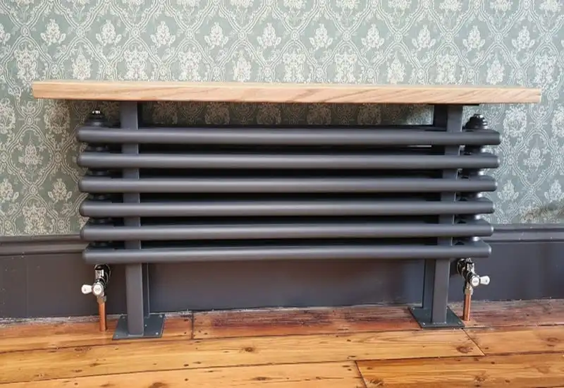 Radiator installation in Fulham by MAK Plumbing & Heating — neat pipework and quality finish on a new central heating radiator