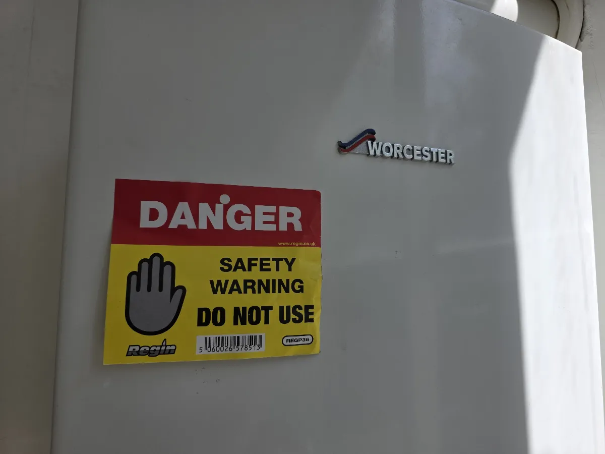 Dangerous gas boiler restored to be safe by MAK Plumbing and Heating